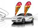 Outdoor car flying banners