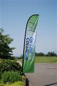Printed feather banners
