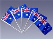 Australia hand stick flag